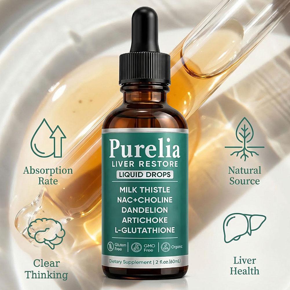 Herbal Wellness Formula - Kräuter-Nahrungsergänzungsmittel-Tropfen 60ml Mariendistel Glutathion NAC Cholin