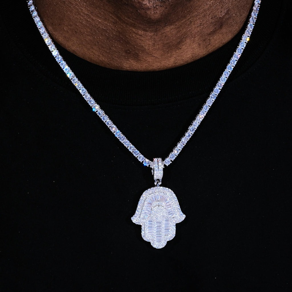 Tulsi Holy Basil - Hip-Hop-Schmuck: Micro Iced Out Baguette CZ