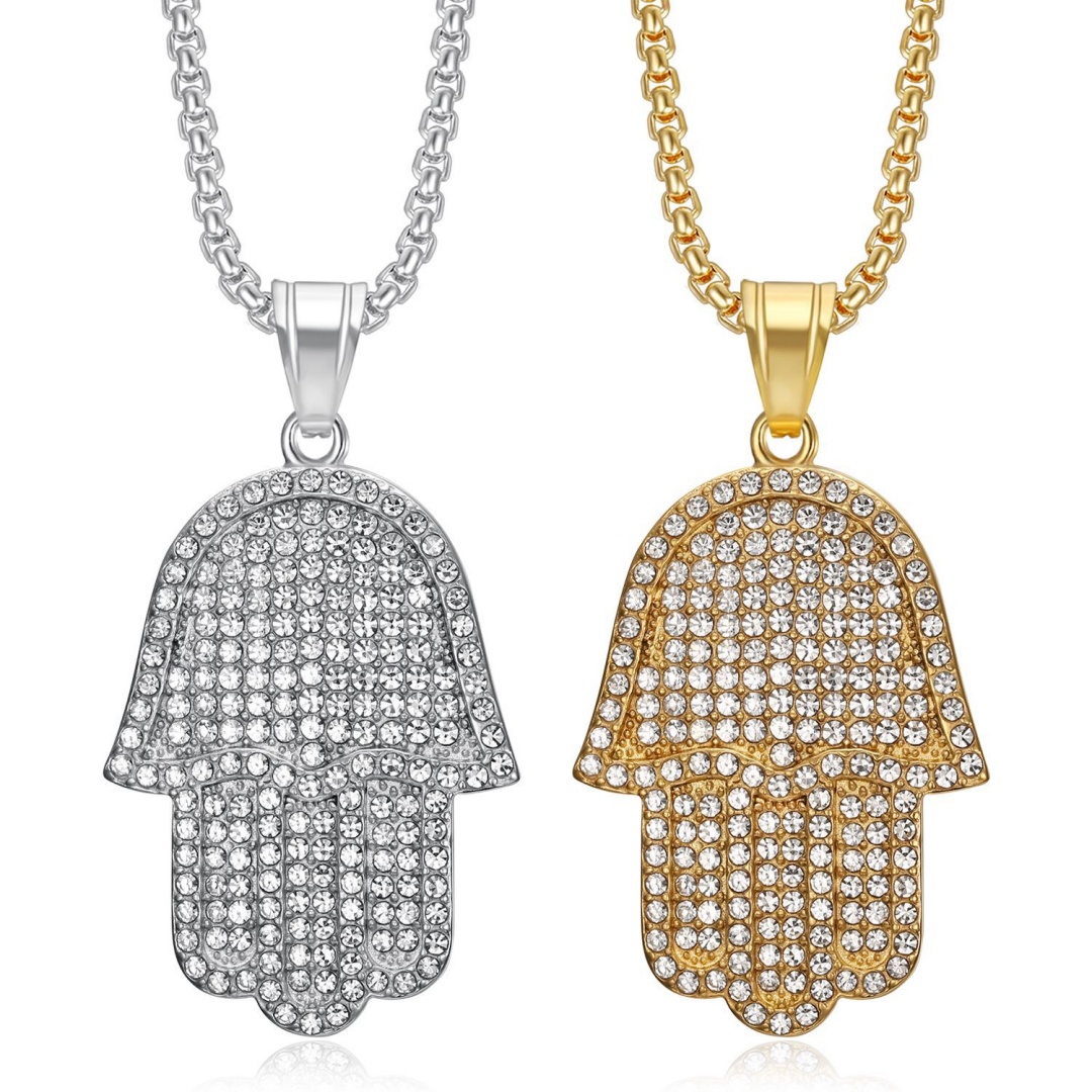Tulsi Holy Basil - Hip-Hop Iced Out Hamsa Hand der