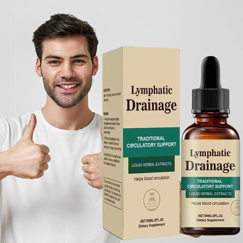 Herbal Wellness Formula - Lymph-Pflege-Tropfen Natürliche Kräuterformel Unterstützt Flüssigkeitsbalance Sanfte