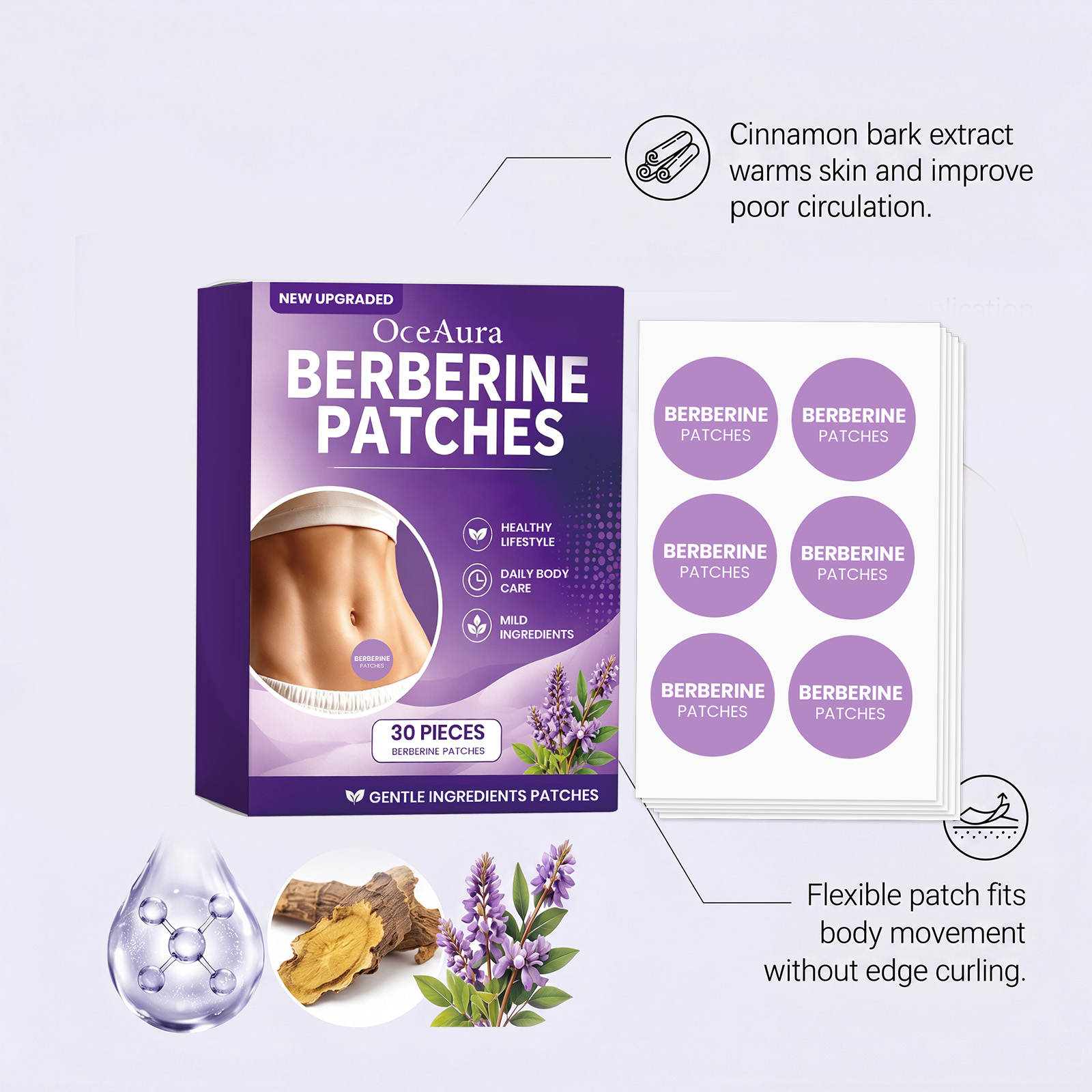 OceAura Berberine Pflege-Patch – Herbal Wellness Formula Bewertung und Preis